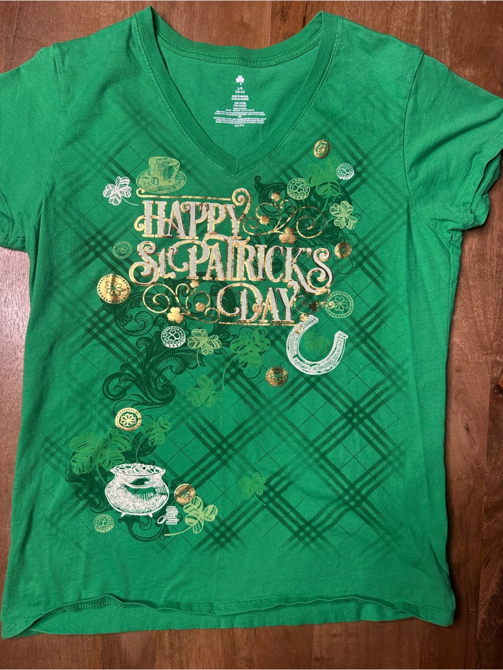 Green "Happy St. Patrick's Day" Graphic Tee